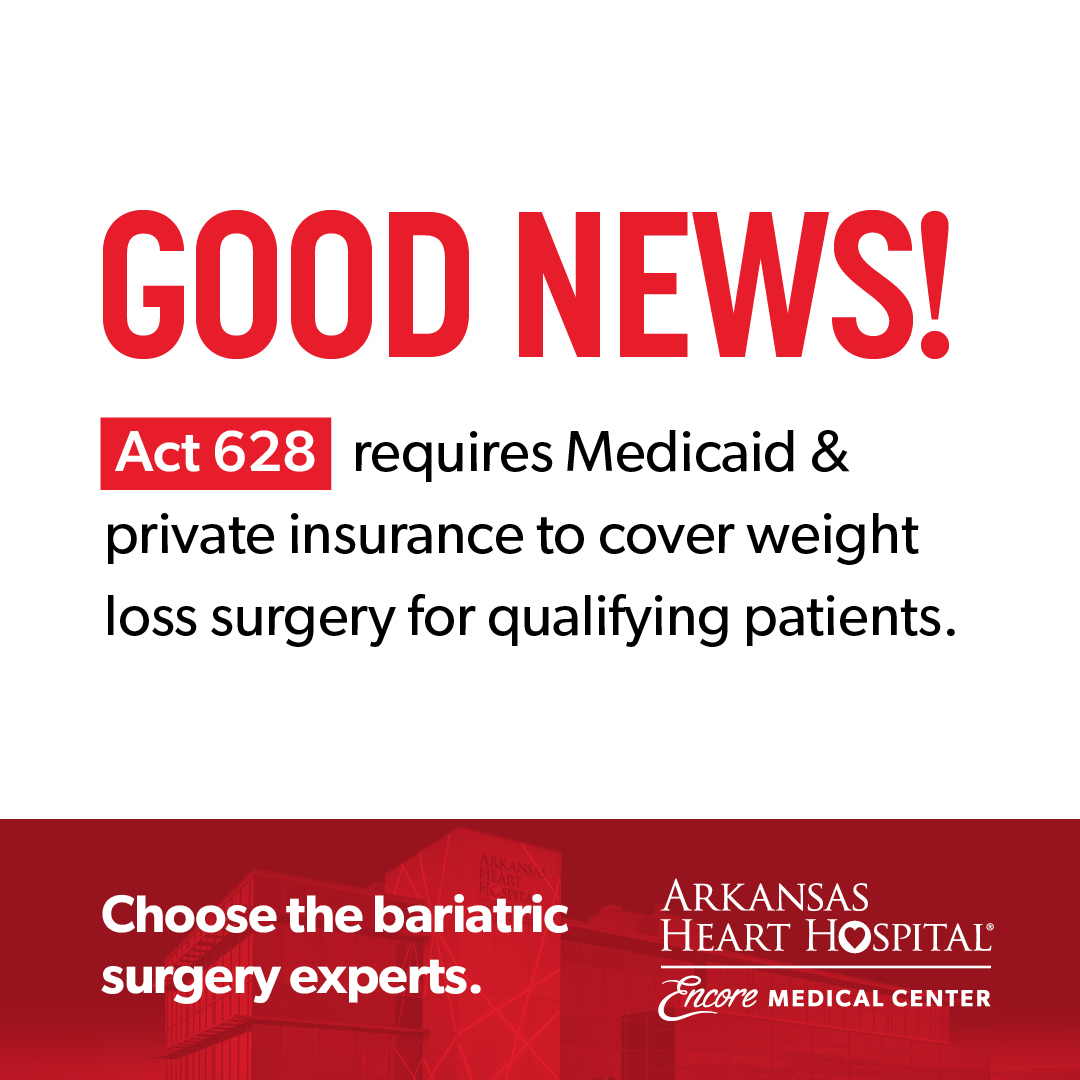 Act 628 requires medicaid and private insurance cover weight loss surgery